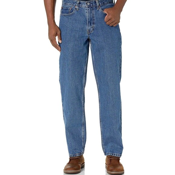 LEVI's Men's 550 Relaxed Fit Jeans Blue Denim Size 46x30 - Picture 1 of 9